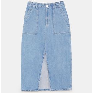 Venice blue denim skirt